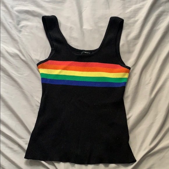 rainbow tank top forever 21